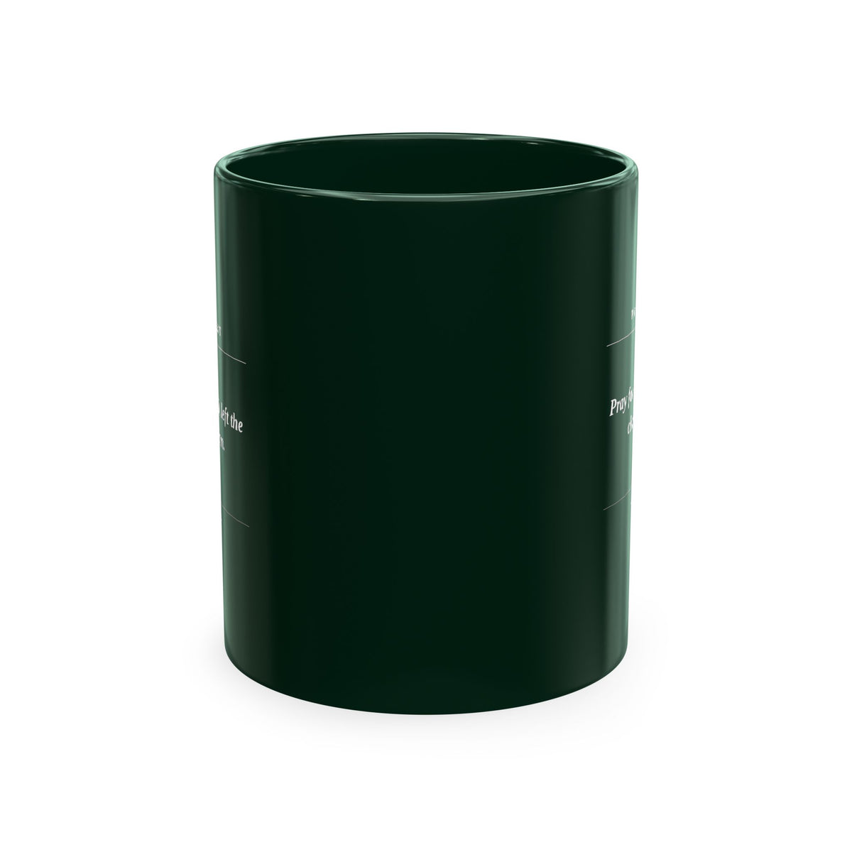 Prayer Request Ceramic Mug — 'Pray for My Peace' Inspirational Religious Coffee Cup