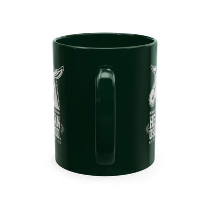 Donkey Wisdom Christian Multicolor Ceramic Mug — "If God Can Use A Donkey, He Can Use You" Faith & Farmhouse Coffee Cup
