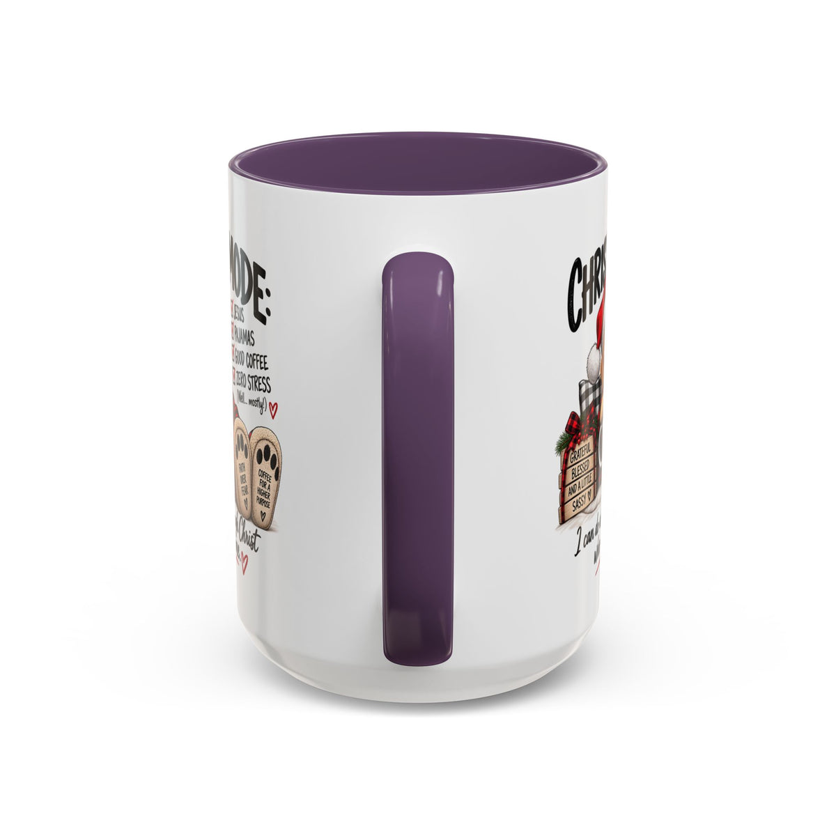 Christmas Mode: Jesus, Pajamas, Good Coffee Dog Coffee Mug