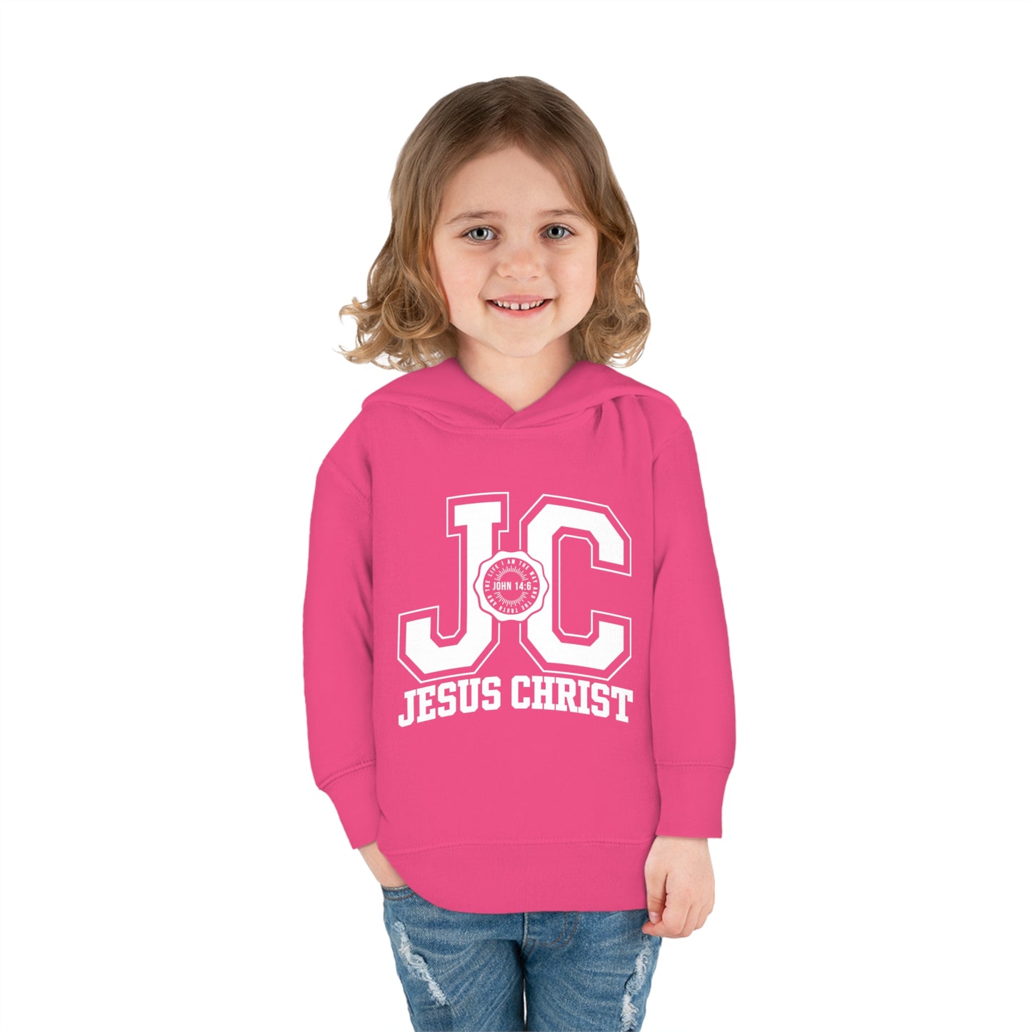 JC Jesus Christ Christian Toddler Pullover Fleece Hooded Sweatshirt