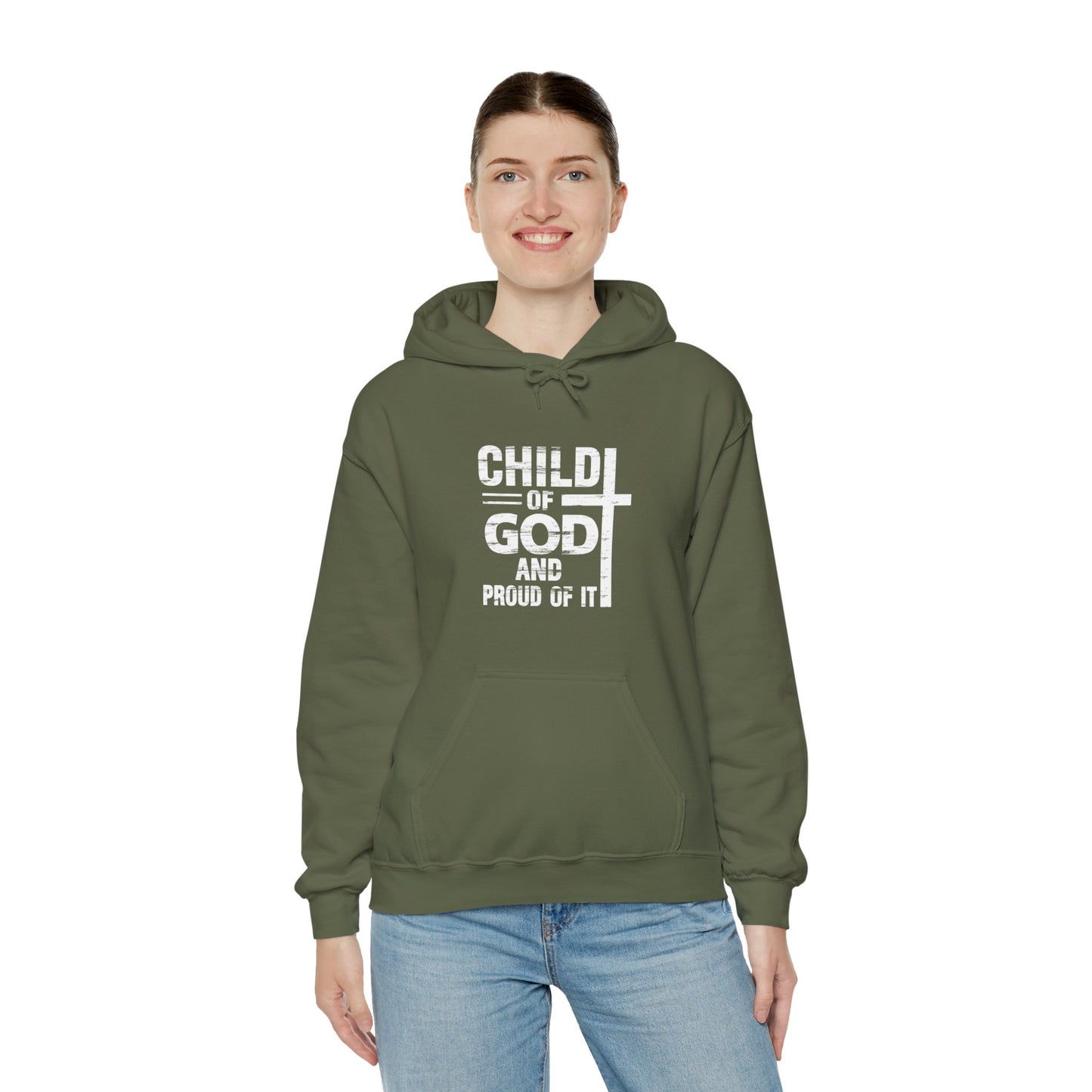 Child Of God And Proud Of It Unisex Christian Pullover Hooded Sweatshirt