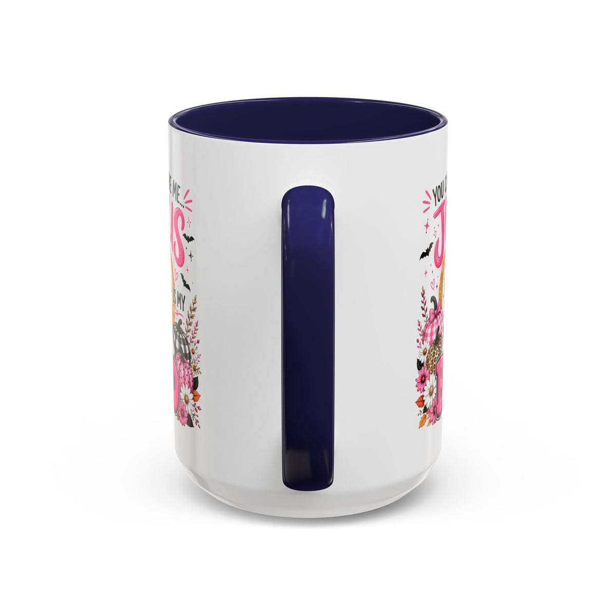You Can’t Scare Me Jesus Is My Boo Coffee Mug — Halloween Christian Accent Mug