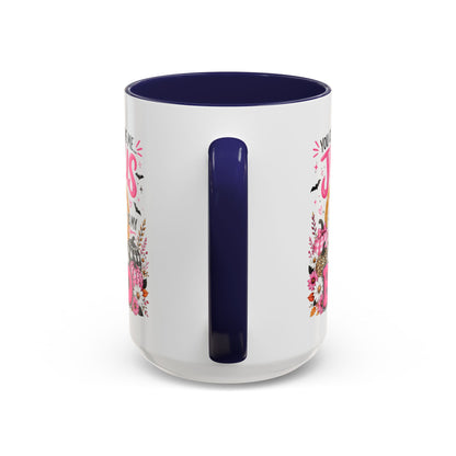 You Can’t Scare Me Jesus Is My Boo Coffee Mug — Halloween Christian Accent Mug