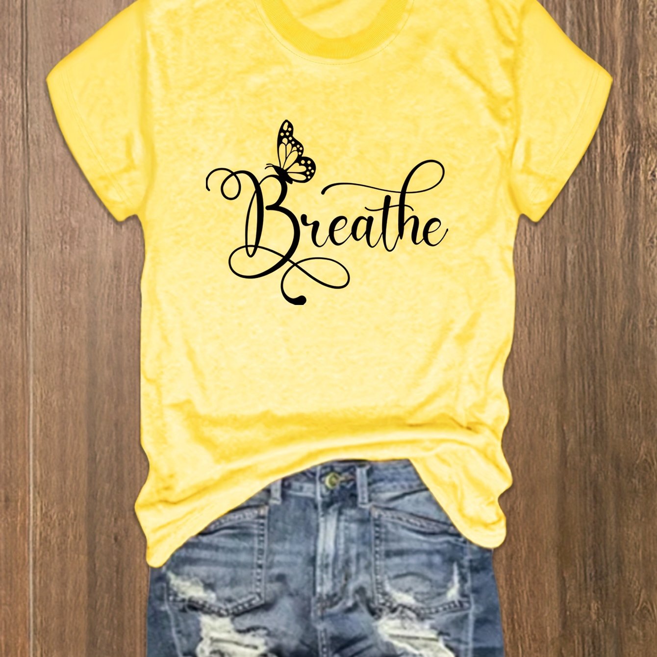 Breathe Plus Size Women's Christian T-shirt claimedbygoddesigns