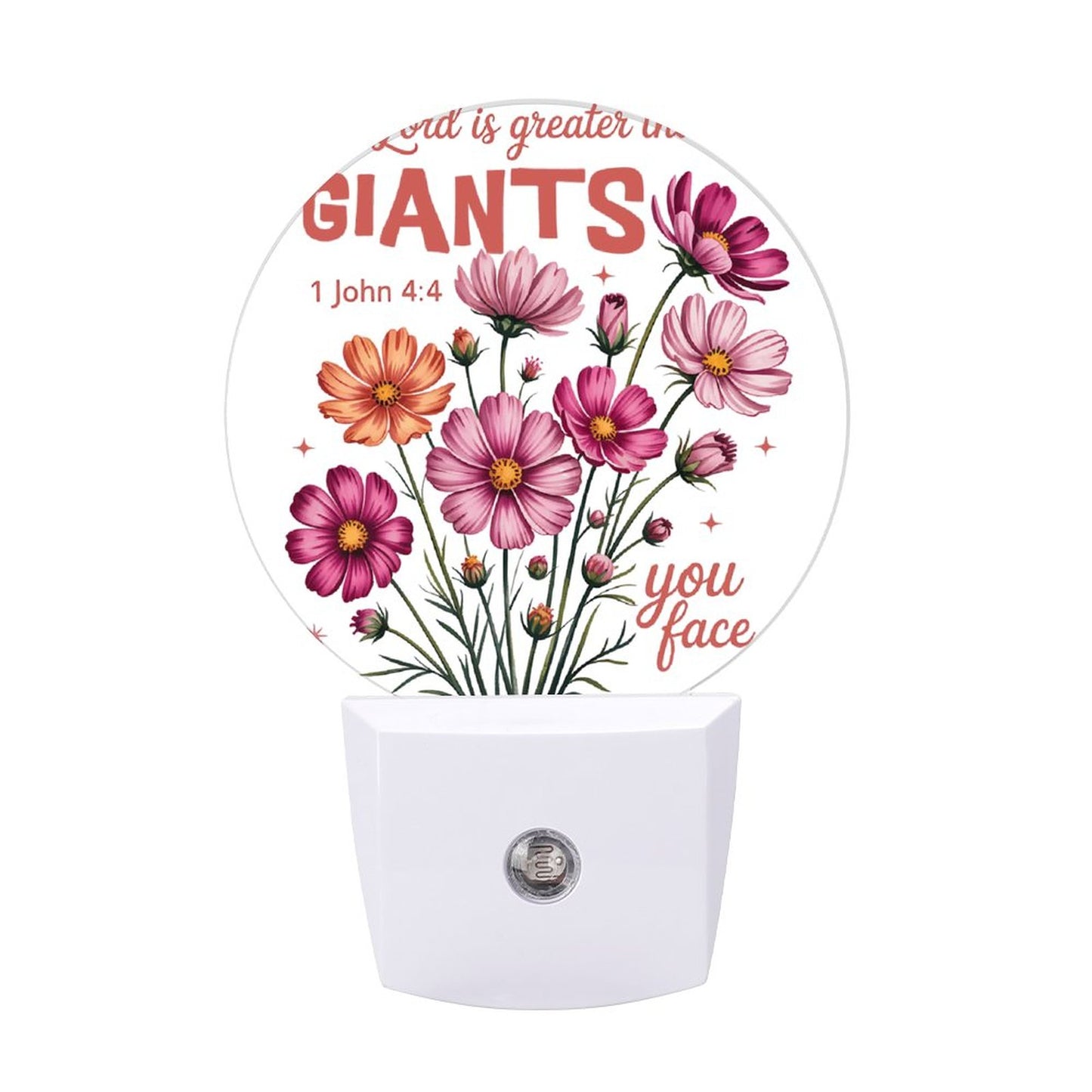 He Is Greater Than The Giants Christian Night Light For Kids - ClaimedbyGodDesigns