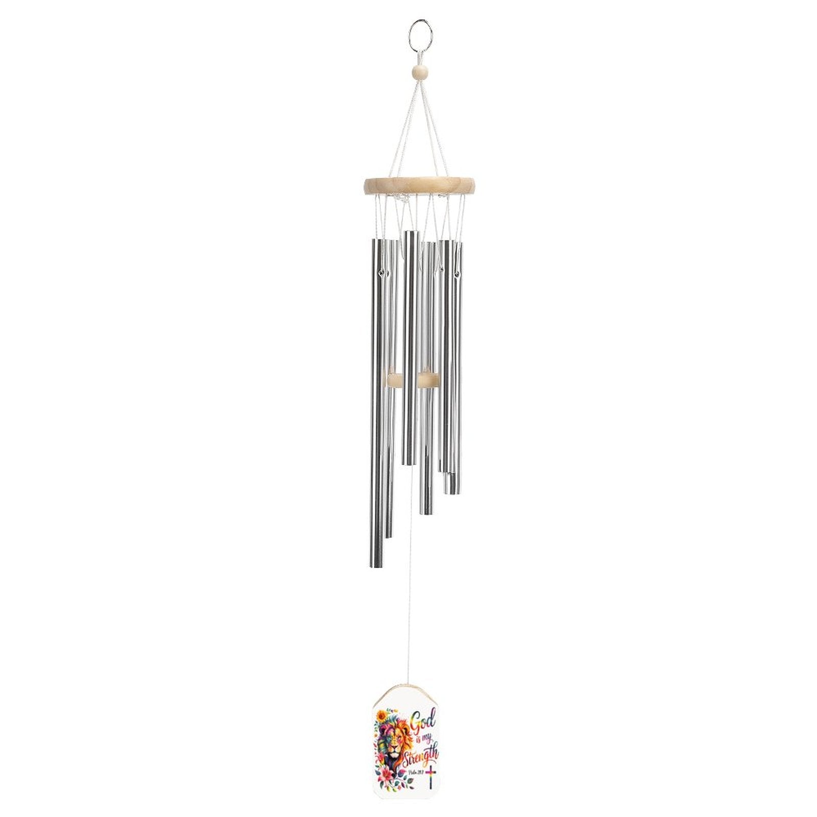He Is My Strength Christian Wind Chime - ClaimedbyGodDesigns