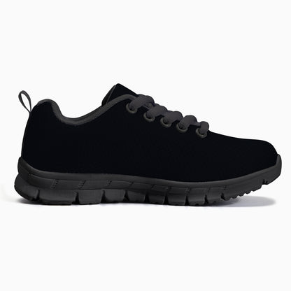 Jesus Powered Christian Kids' Lightweight Mesh Sneakers - Black - ClaimedbyGodDesigns