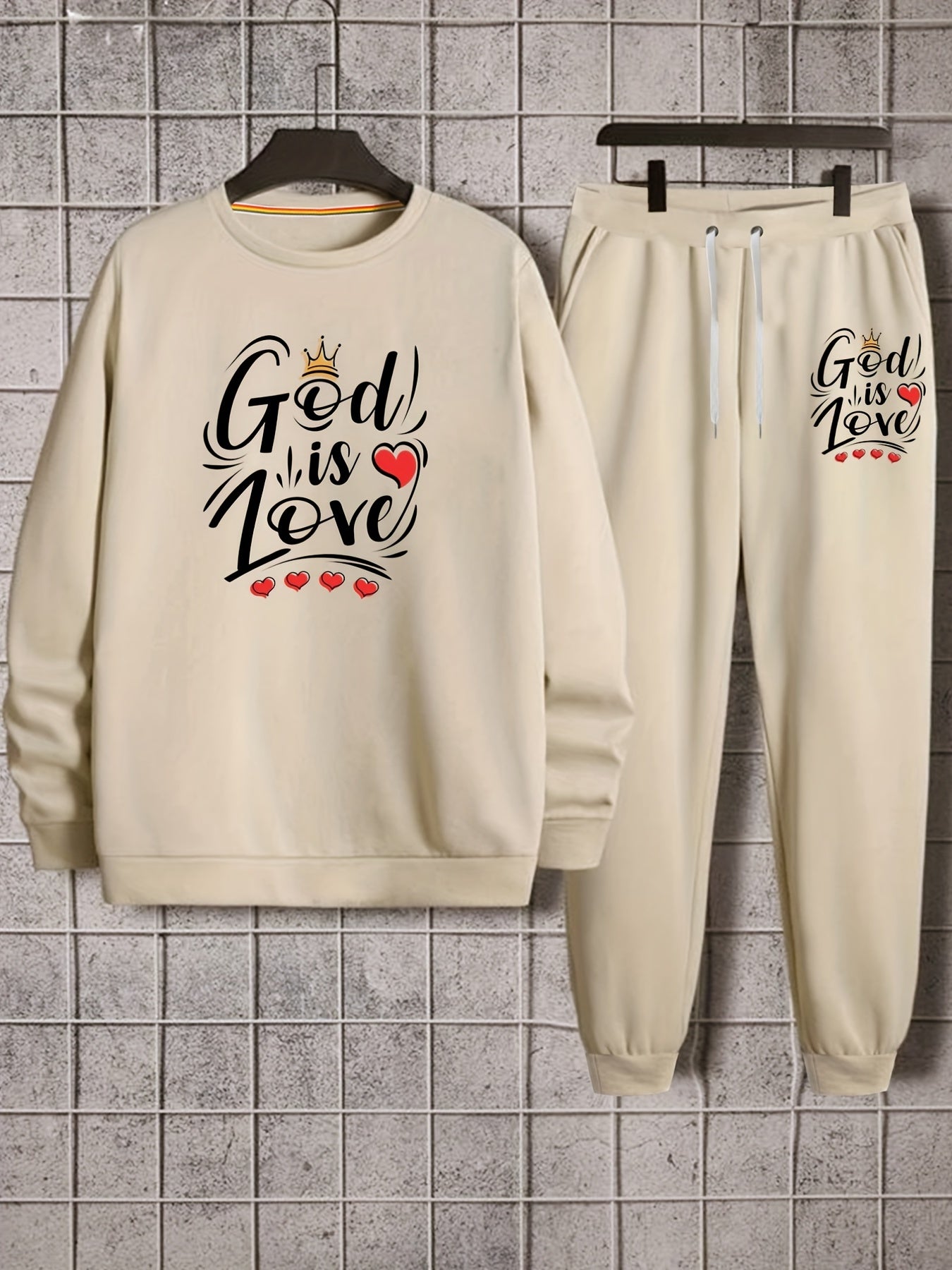 God Is Love Men's Christian Casual Outfit claimedbygoddesigns