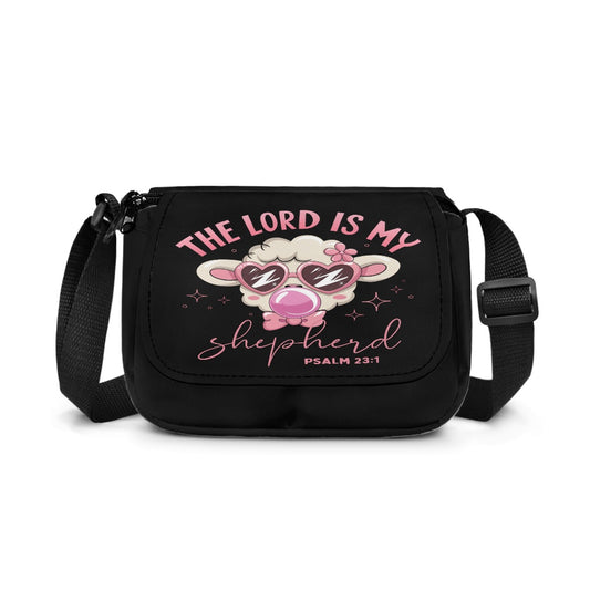 The Lord Is My Shepherd Christian Kids Flap Crossbody Bag