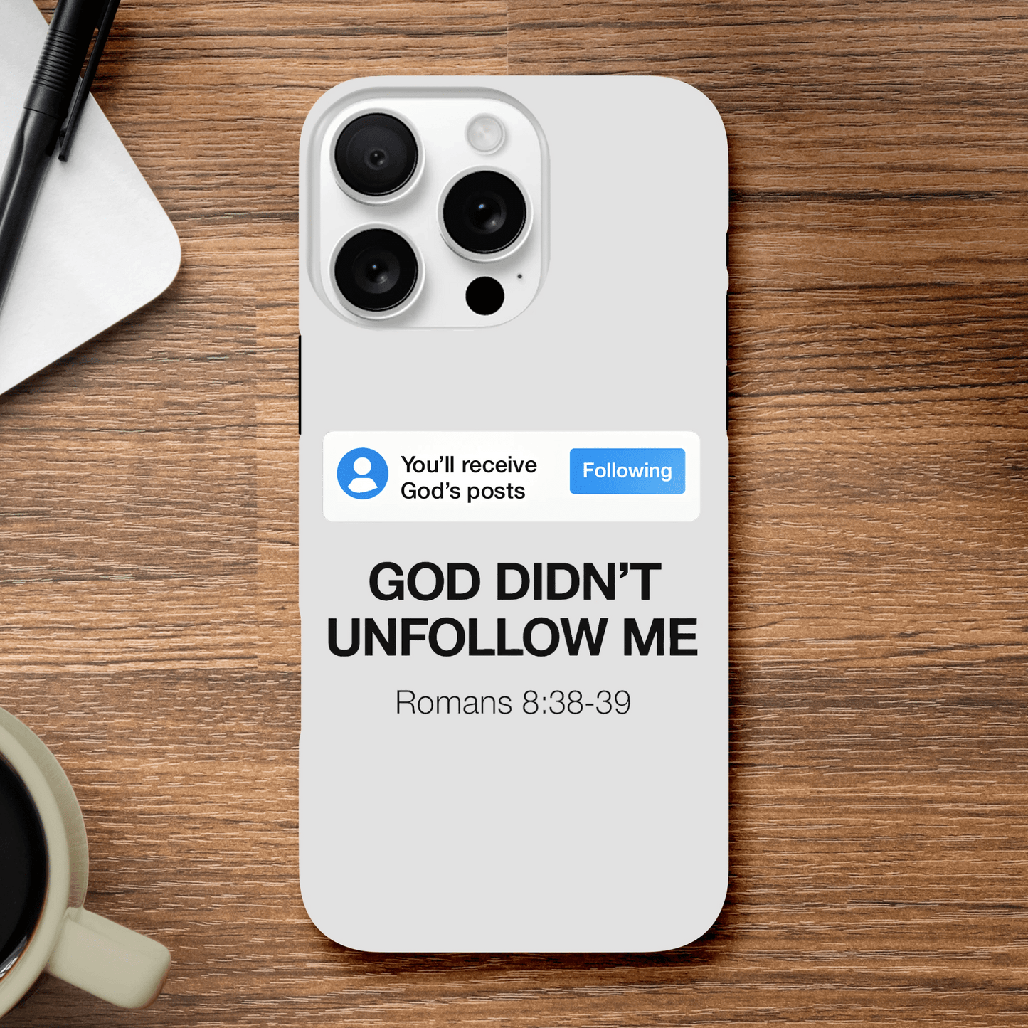 He Didn’t Unfollow Me Christian Iphone Tough case - ClaimedbyGodDesigns