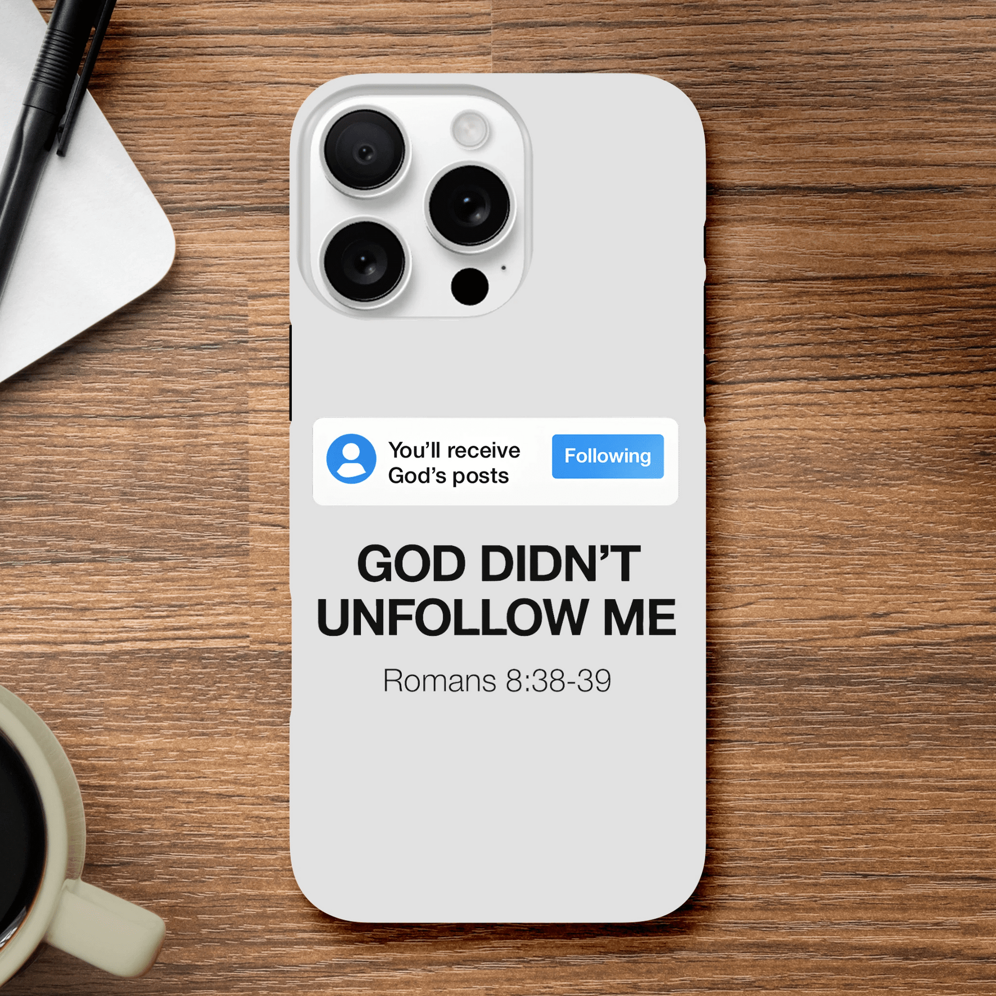 He Didn’t Unfollow Me Christian Iphone Tough case - ClaimedbyGodDesigns