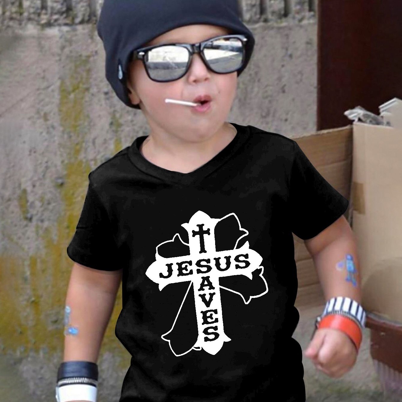 Jesus Saves Youth Christian T-shirt claimedbygoddesigns