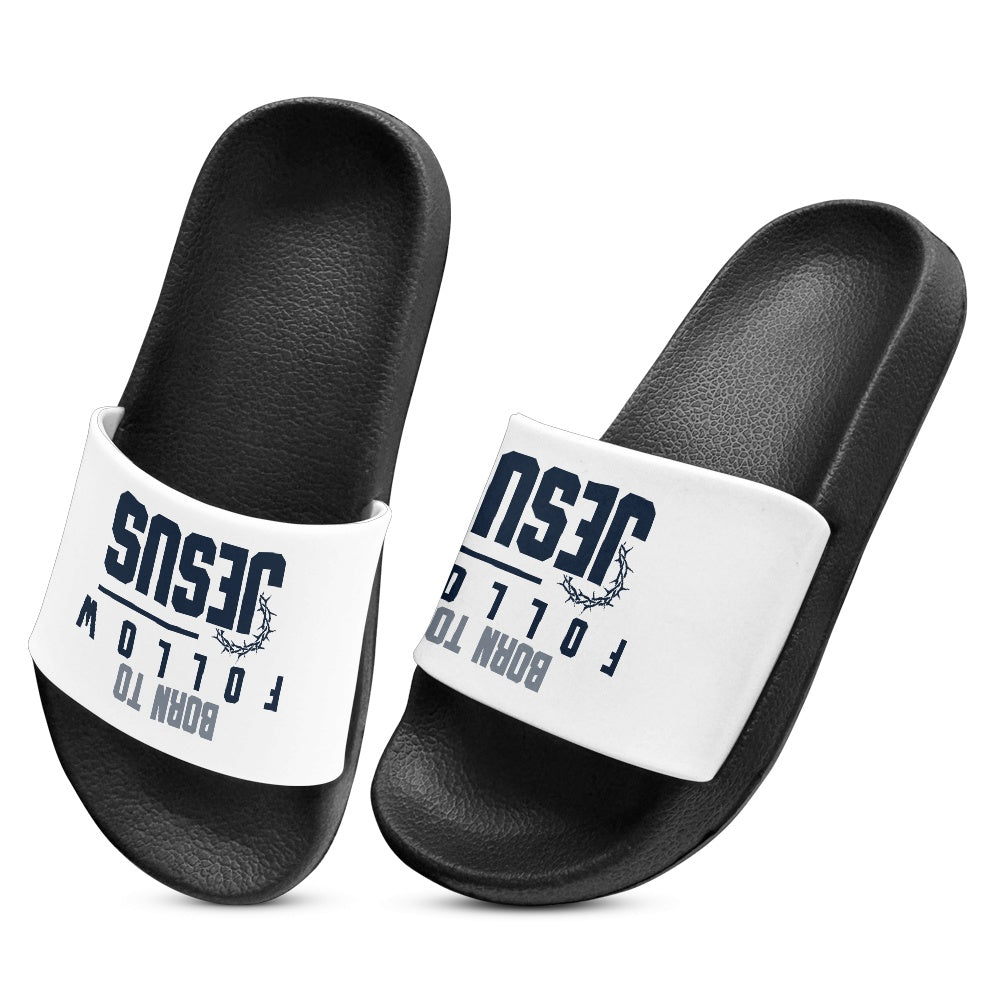 Born To Follow Him Christian Children's Sandals - ClaimedbyGodDesigns