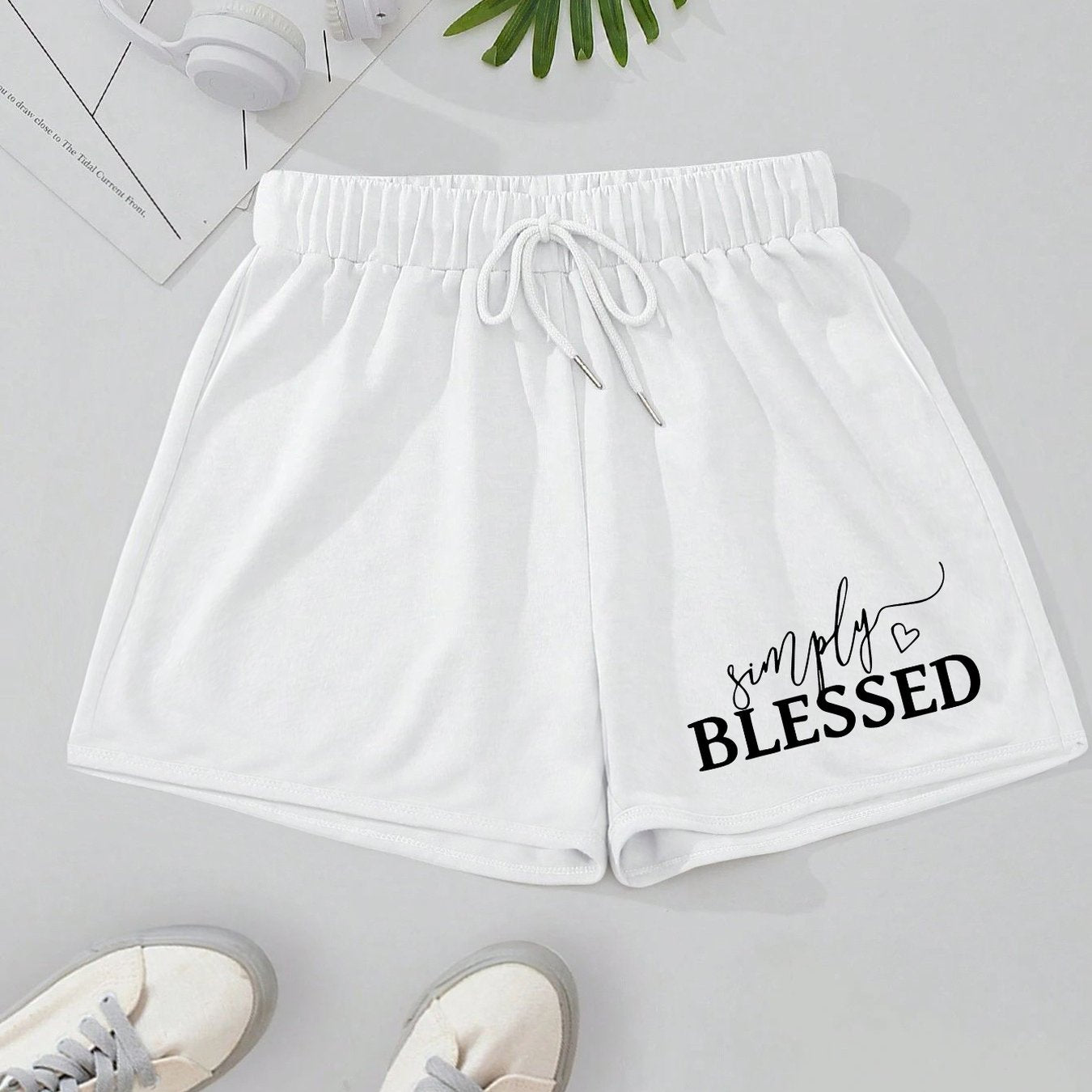 Simply Blessed Women's Christian Shorts claimedbygoddesigns