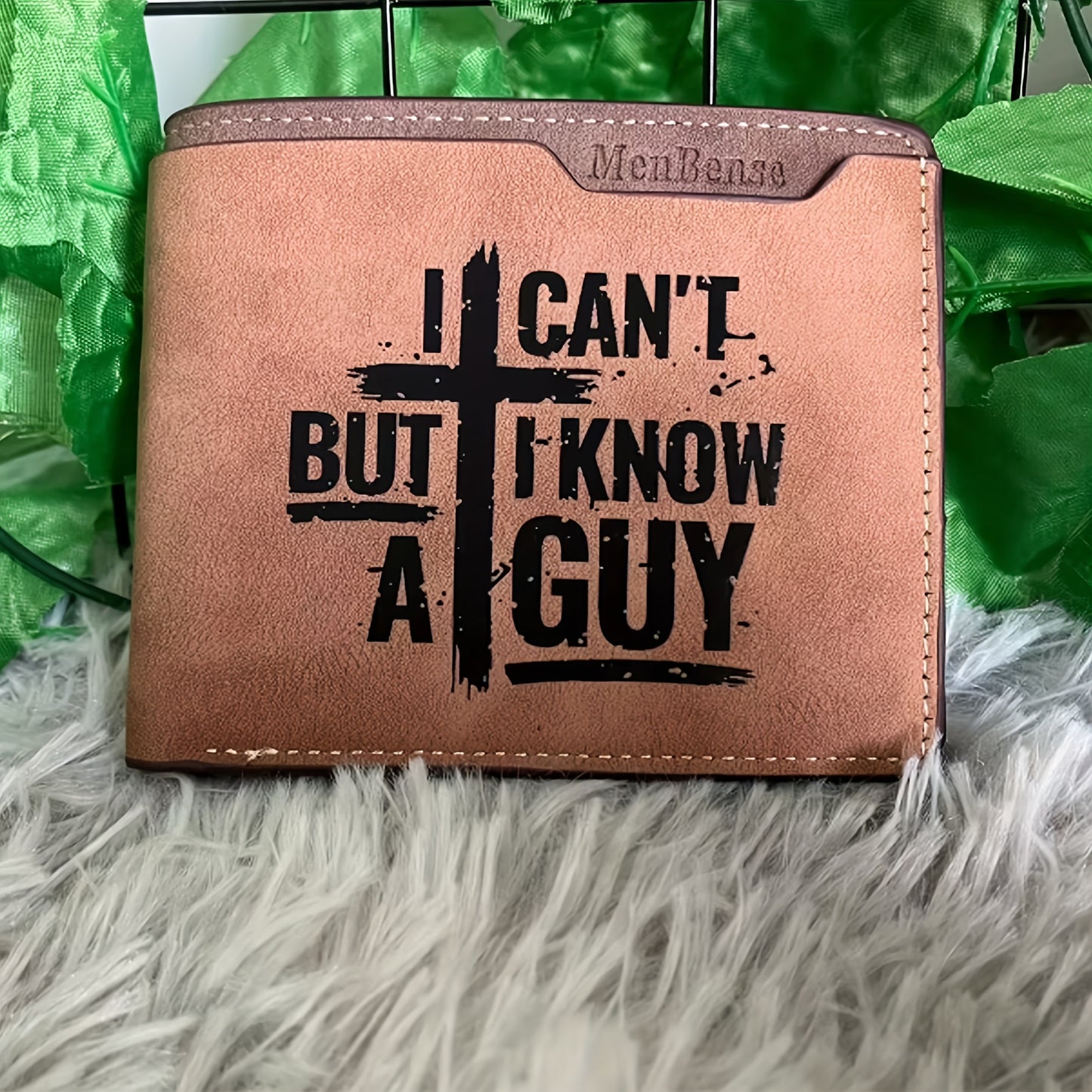 I Can't But I Know A Guy Men's PU Christian Leather Wallet claimedbygoddesigns