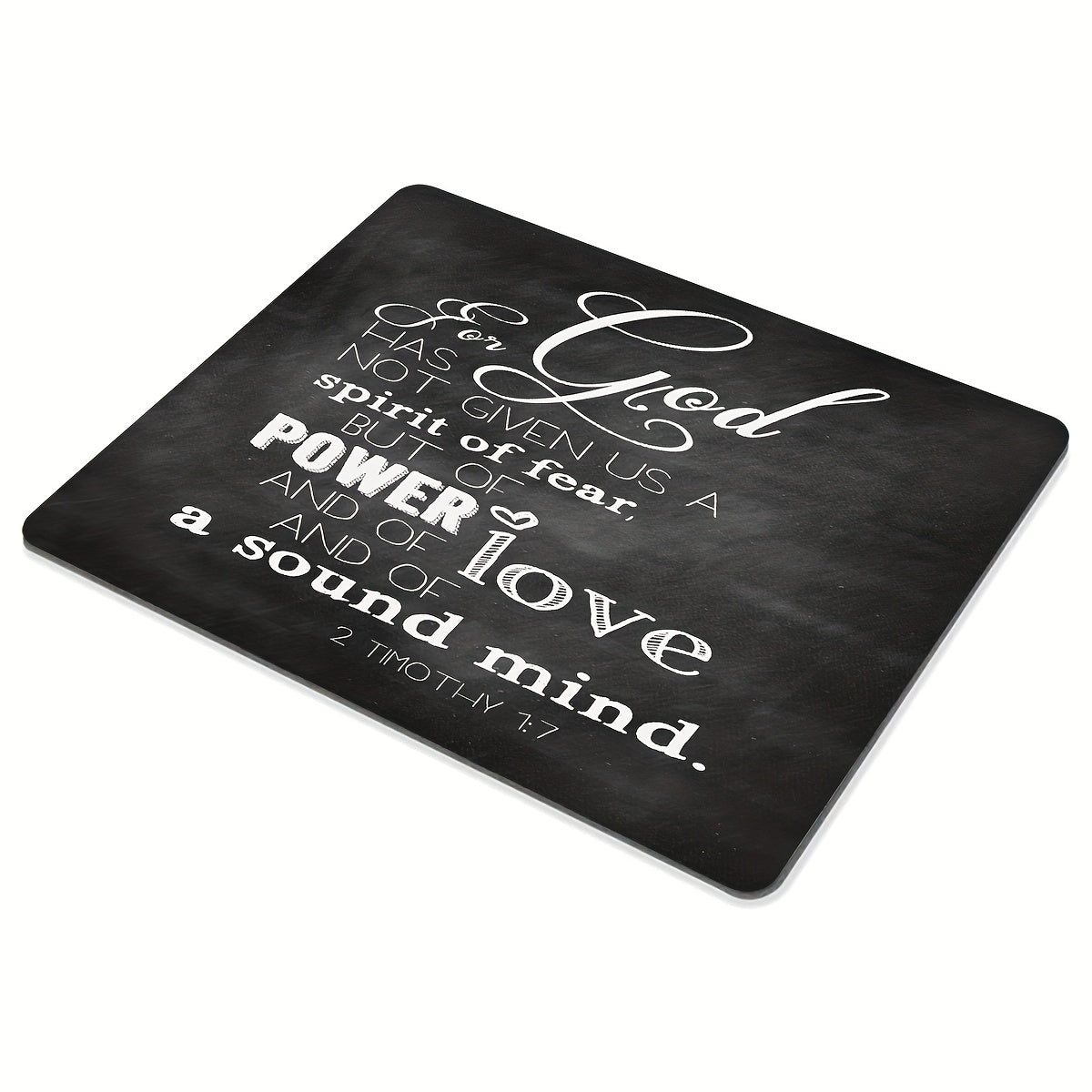 1pc 2 Timothy 1:7, For God Has Not Given Us A Spirit Of Fear Christian Computer Mouse Pad claimedbygoddesigns