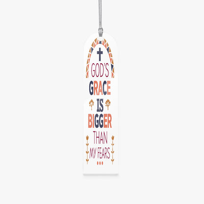 His Grace Christian Arch Acrylic Bookmark - ClaimedbyGodDesigns