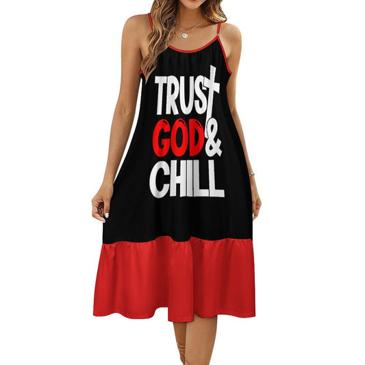 Trust God & Chill Women's Christian Casual Dress SALE-Personal Design