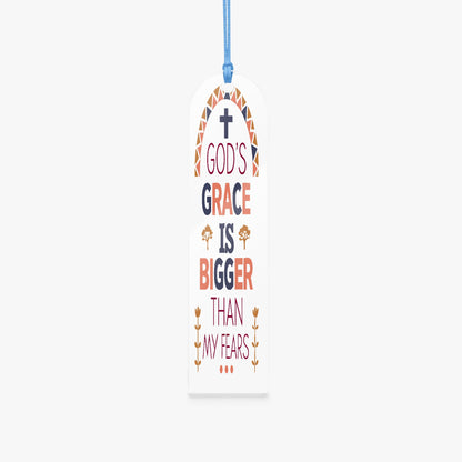 His Grace Christian Arch Acrylic Bookmark - ClaimedbyGodDesigns