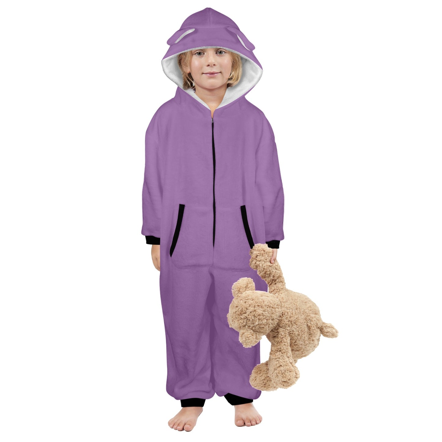 This Chick Loves Him One-Piece Zip up Hooded Pajamas for Little Kids (Toddler)