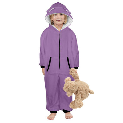 This Chick Loves Him One-Piece Zip up Hooded Pajamas for Little Kids (Toddler)