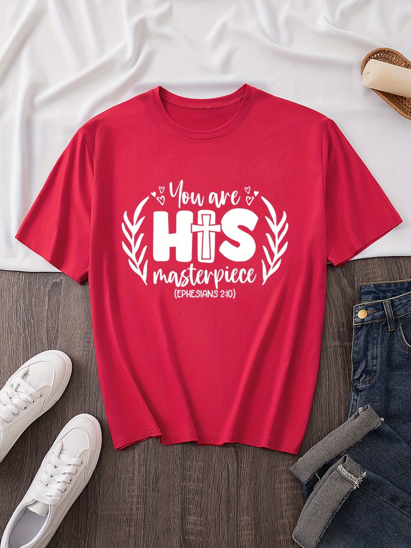 You Are His Masterpiece Plus Size Women's Christian T-shirt claimedbygoddesigns