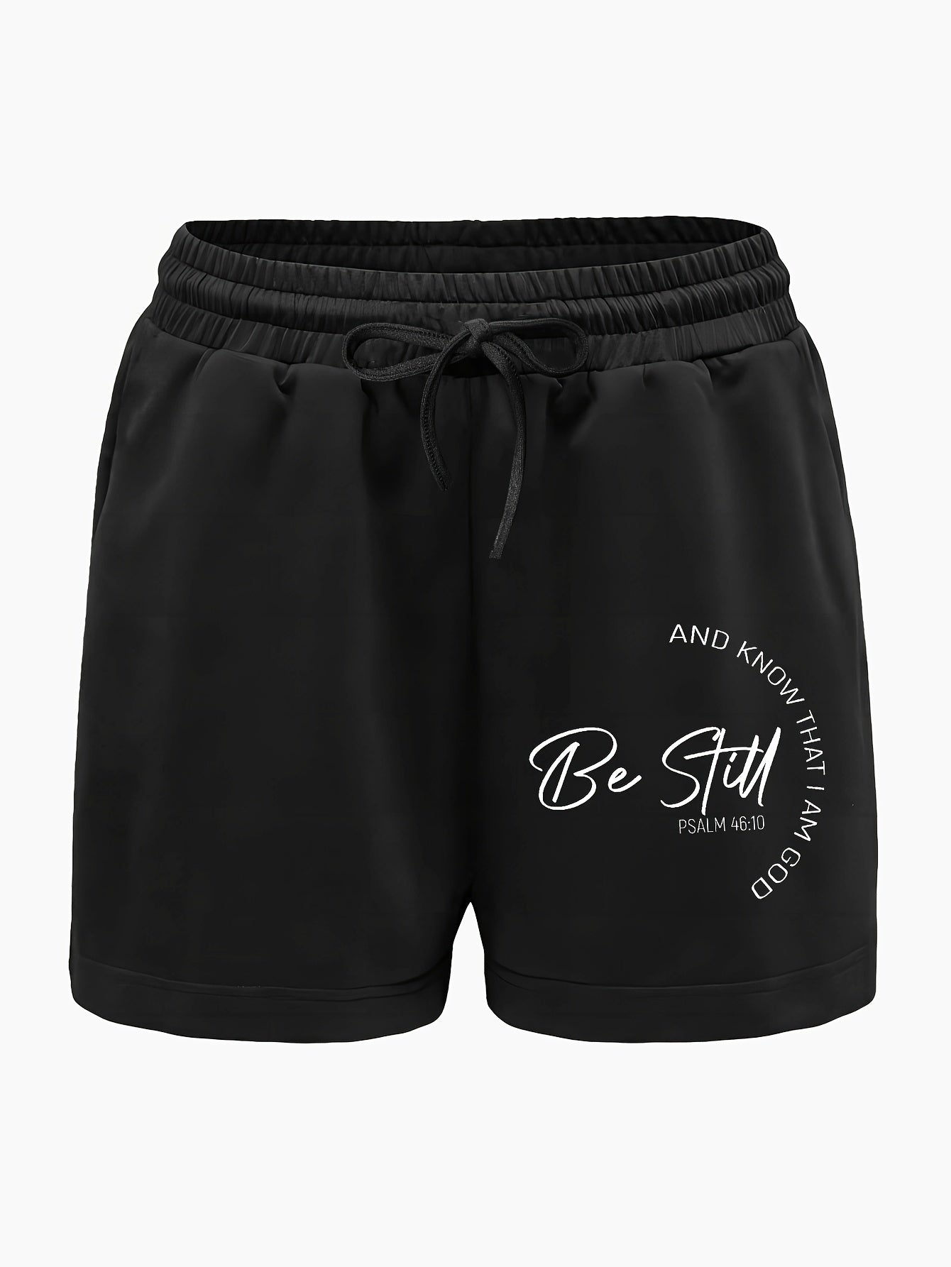 Be Still Women's Christian Shorts claimedbygoddesigns