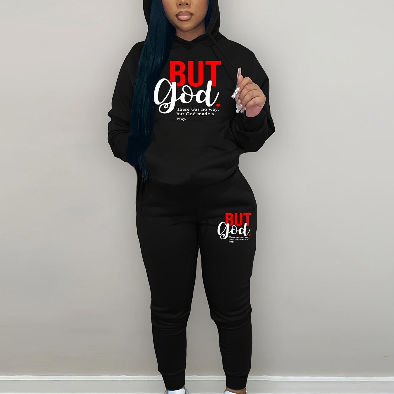 But God: There Was No Way But God Made A Way Women's Christian Casual Outfit claimedbygoddesigns