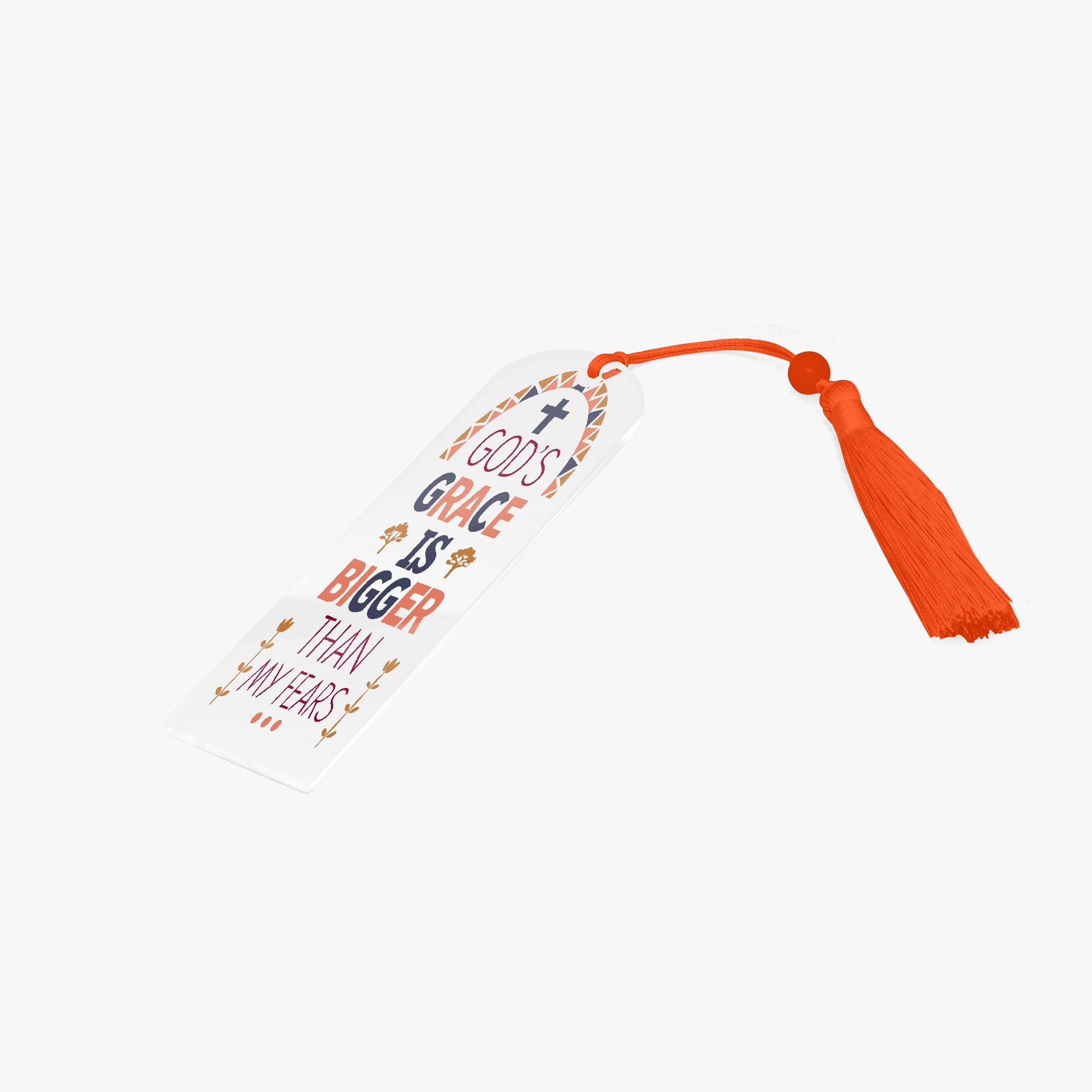 His Grace Christian Arch Acrylic Bookmark - ClaimedbyGodDesigns