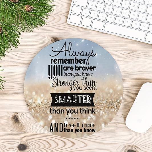 Always Remember You Are Loved More Than You Know Christian Computer Mouse Pad claimedbygoddesigns