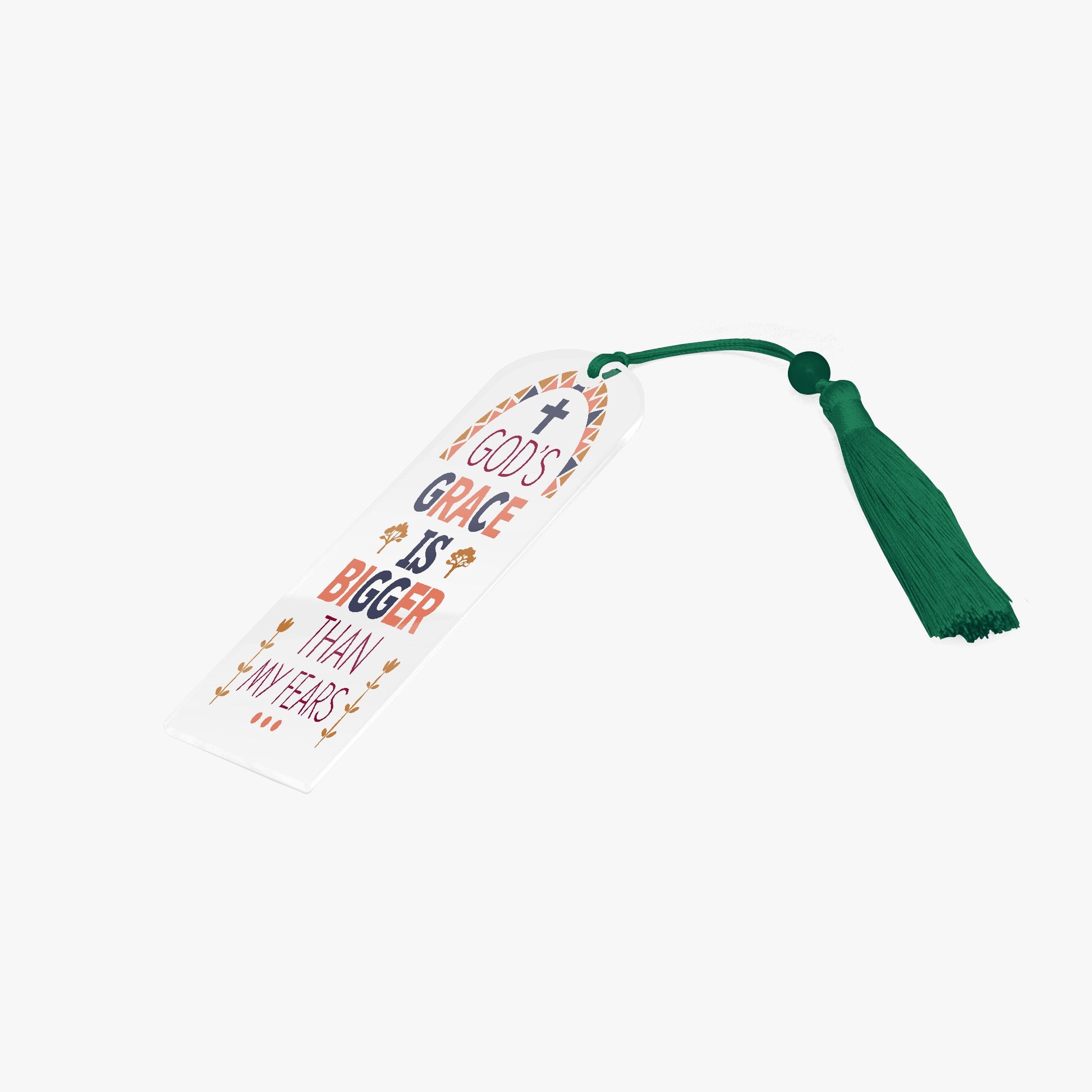 His Grace Christian Arch Acrylic Bookmark - ClaimedbyGodDesigns