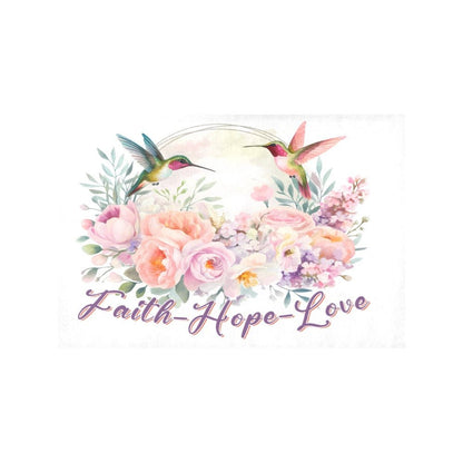 Faith Hope Love Christian Placemat 12’’ x 18’’ (Set of 6) - ClaimedbyGodDesigns