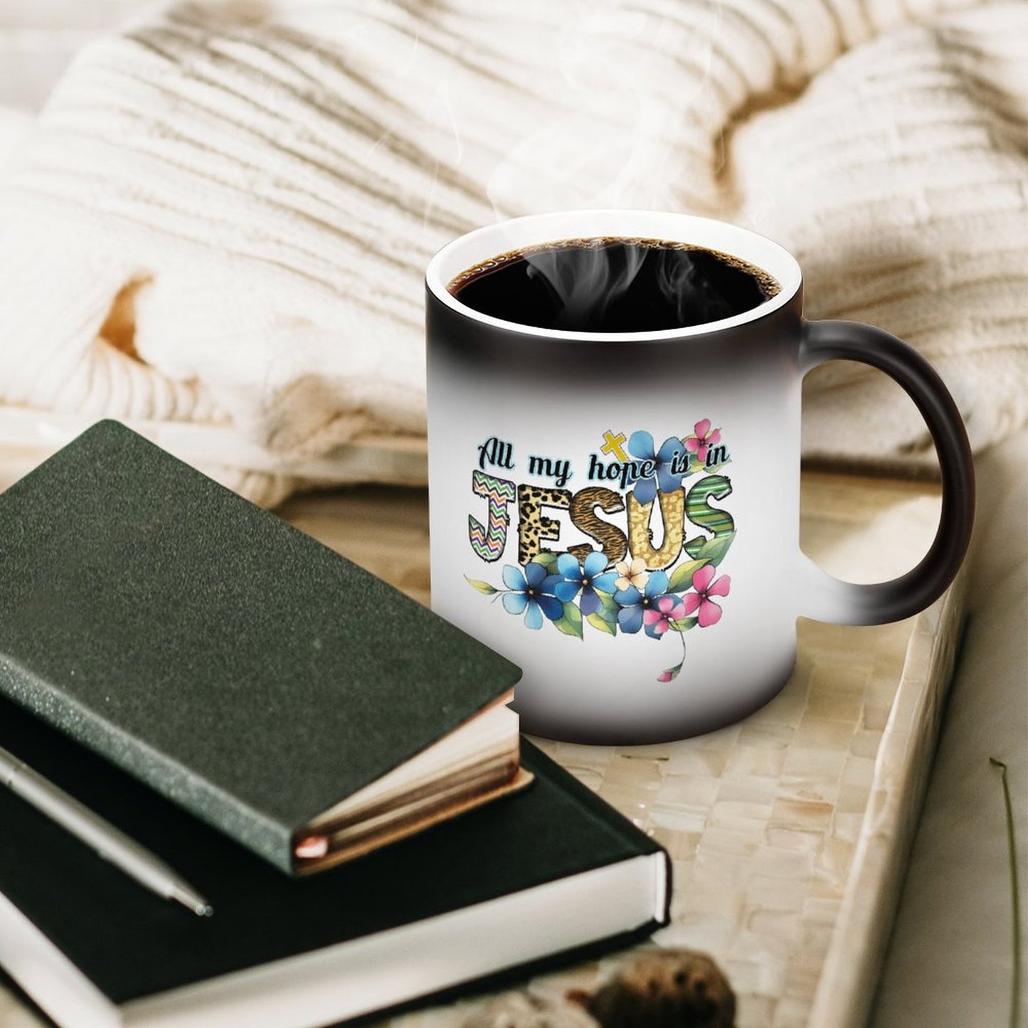 All My Hope Is In Jesus Christian Color Changing Mug (Dual-sided)