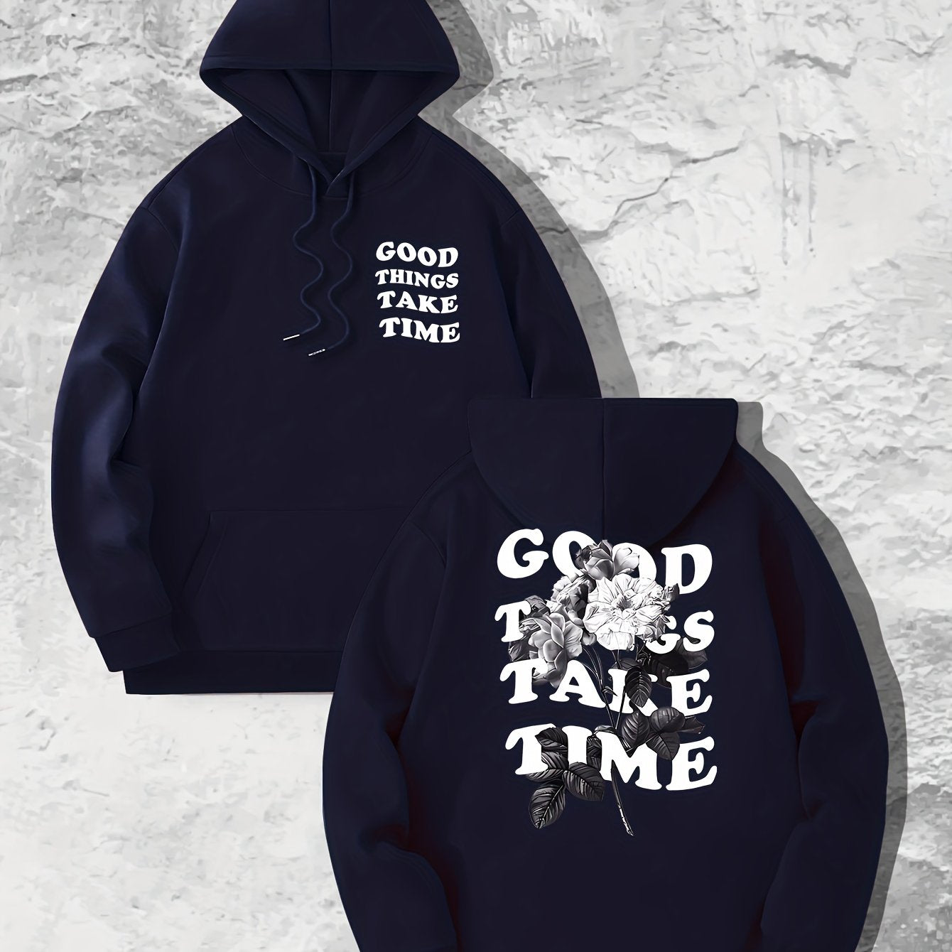 Good Things Take Time Women's Christian Pullover Hooded Sweatshirt claimedbygoddesigns