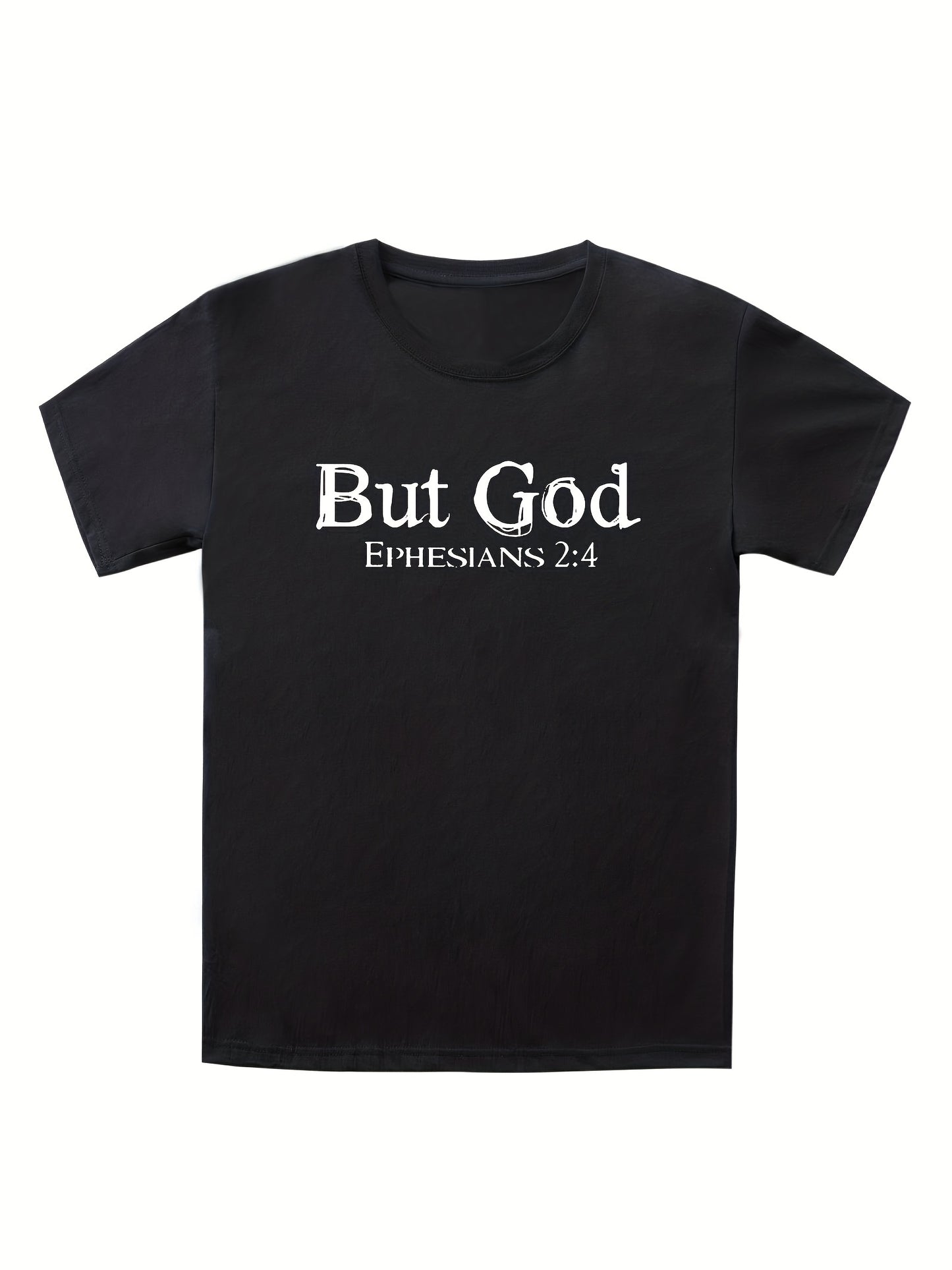 But God  Men's Christian T-shirt claimedbygoddesigns