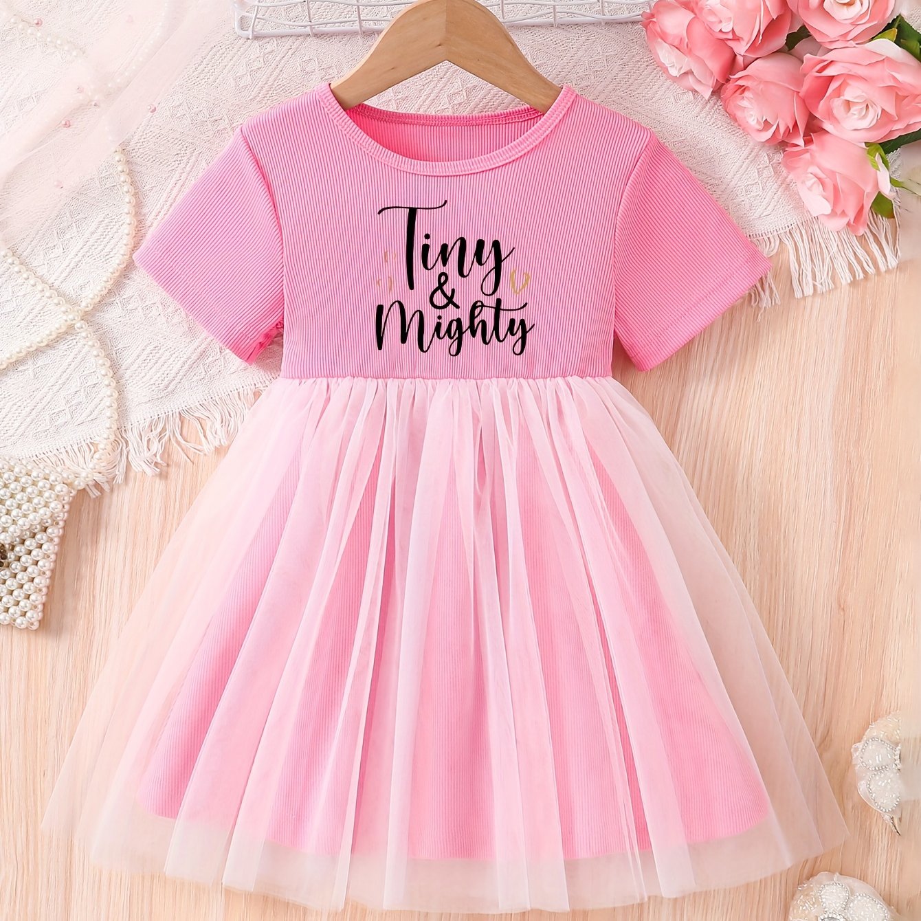 Tiny & Mighty Christian Toddler Dress claimedbygoddesigns