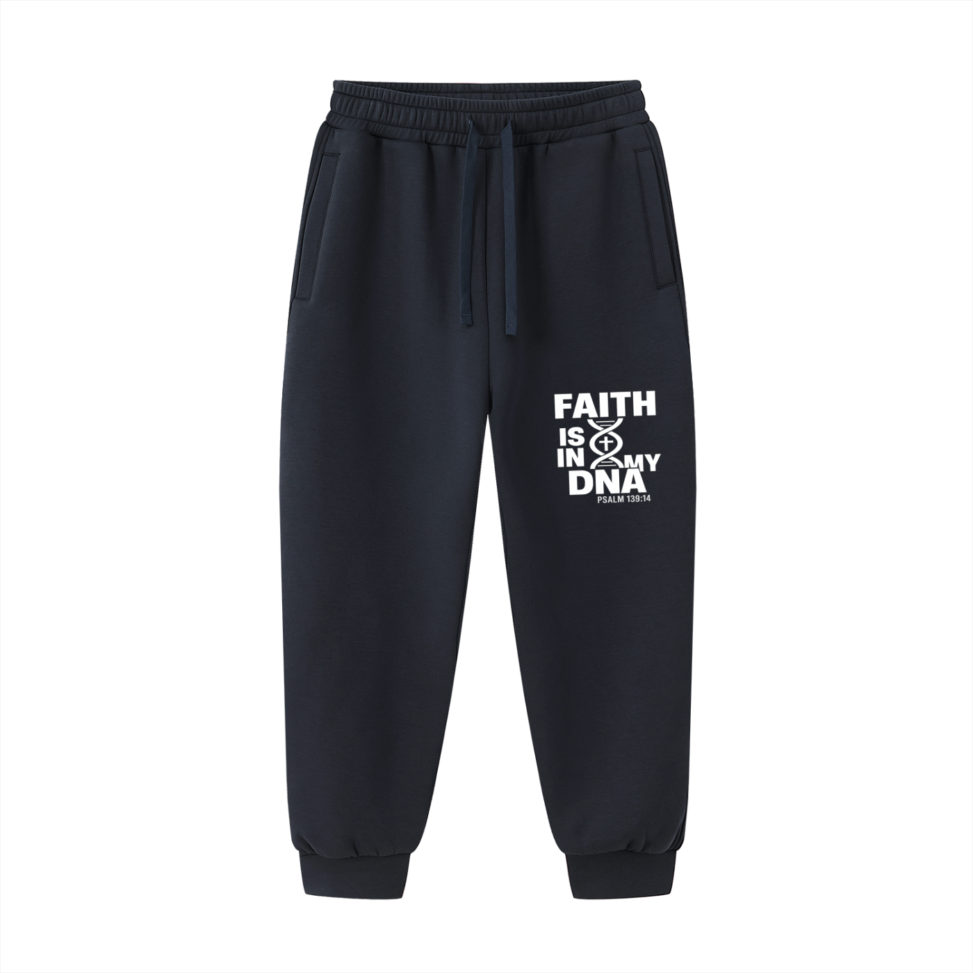 Faith Is In My DNA Unisex Christian Drawstring Jogged Sweatpants
