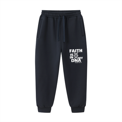 Faith Is In My DNA Unisex Christian Drawstring Jogged Sweatpants