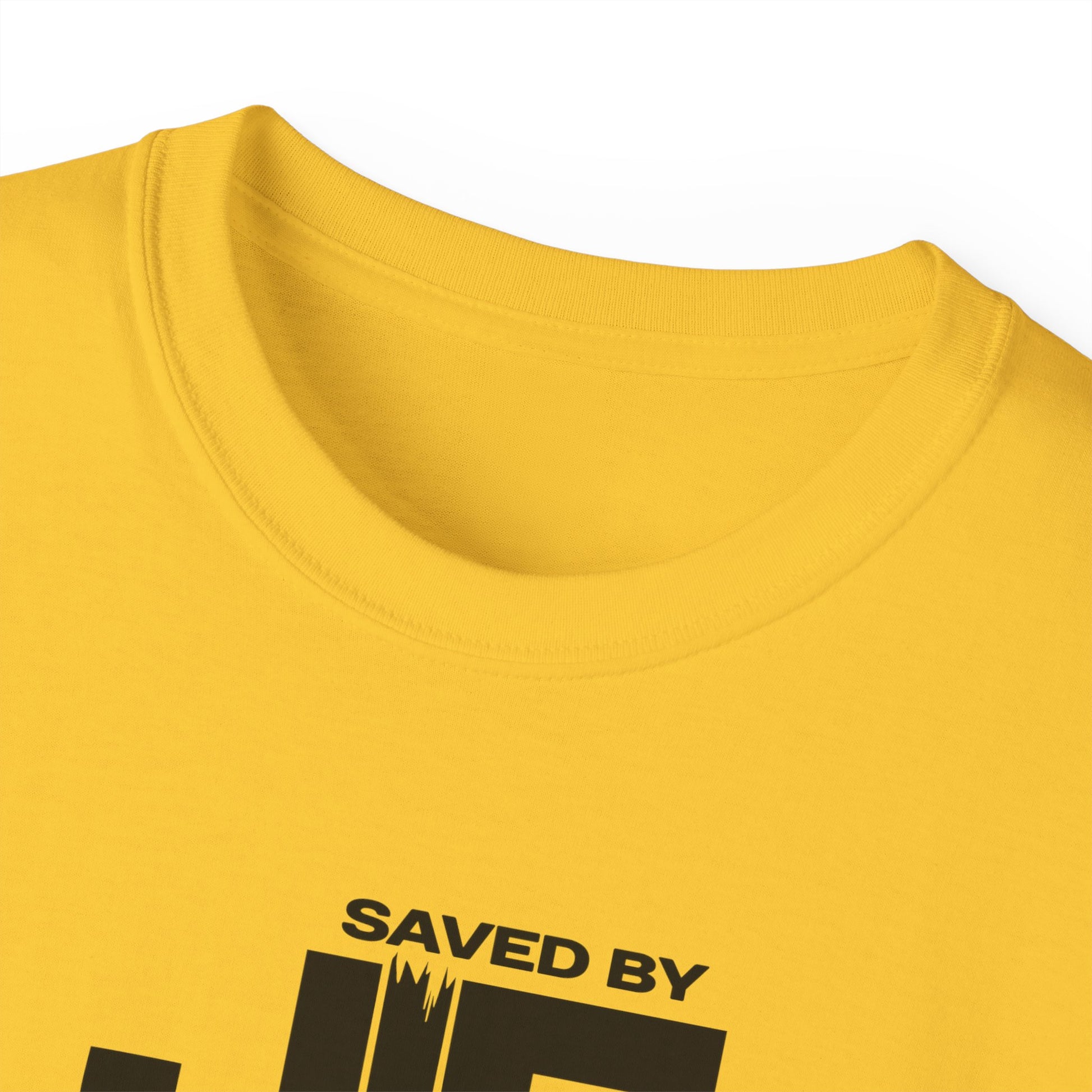 SAVED BY JESUS Unisex Christian Ultra Cotton Tee Printify