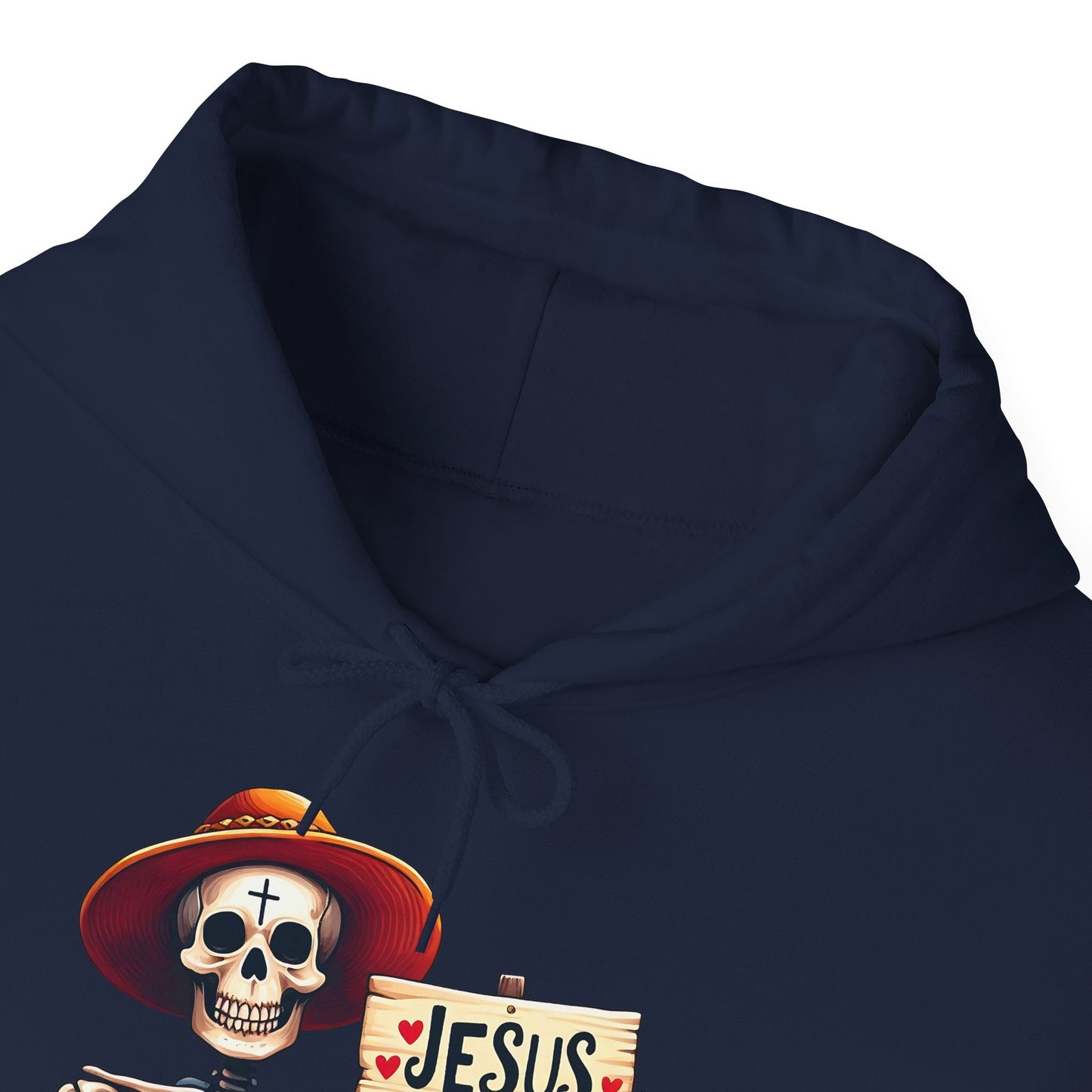 Jesus Loves You To The Bone (Halloween Themed) Unisex Christian Hooded Pullover Sweatshirt