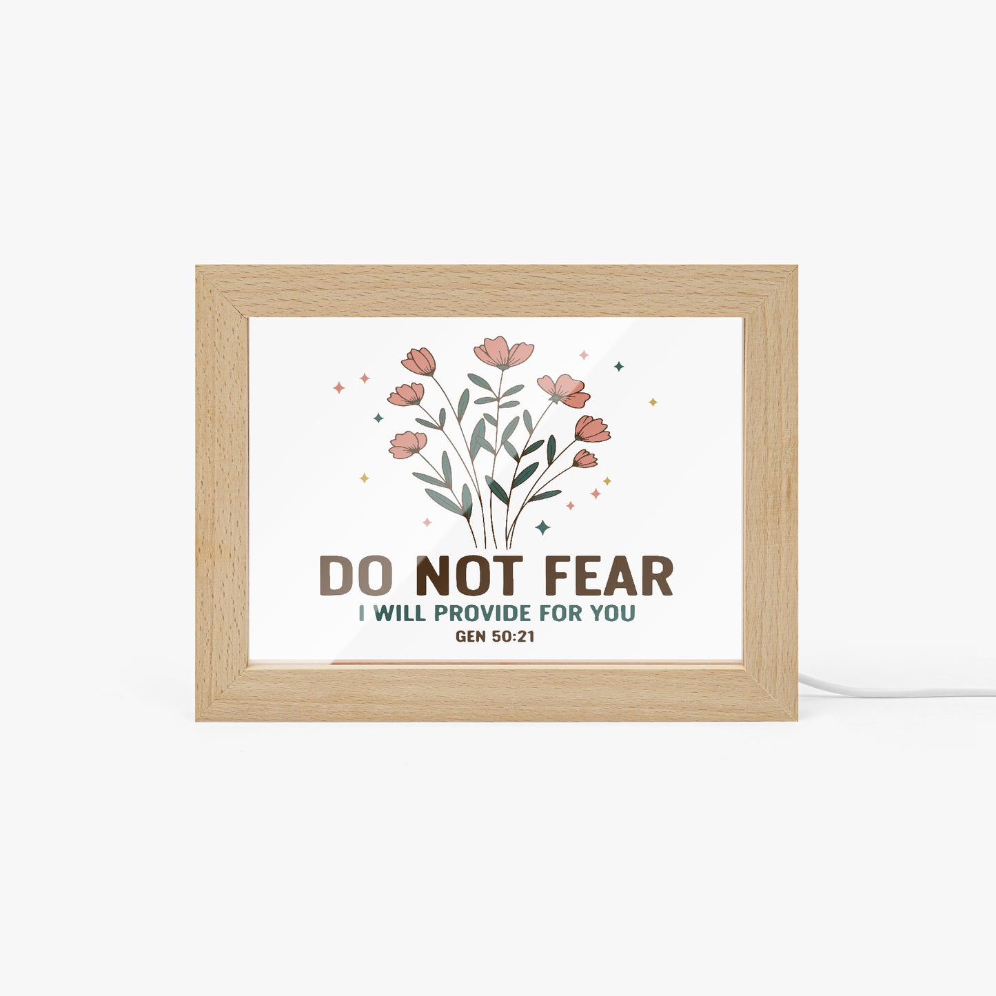 Do Not Fear Christian Wooden Framed Acrylic Ornament - ClaimedbyGodDesigns