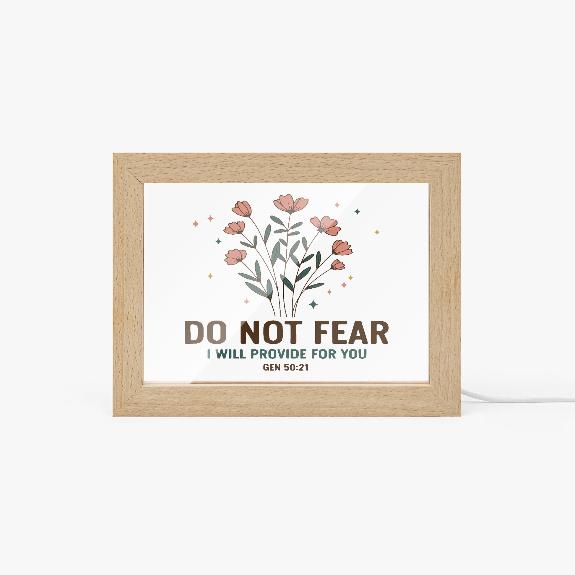 Do Not Fear Christian Wooden Framed Acrylic Ornament - ClaimedbyGodDesigns