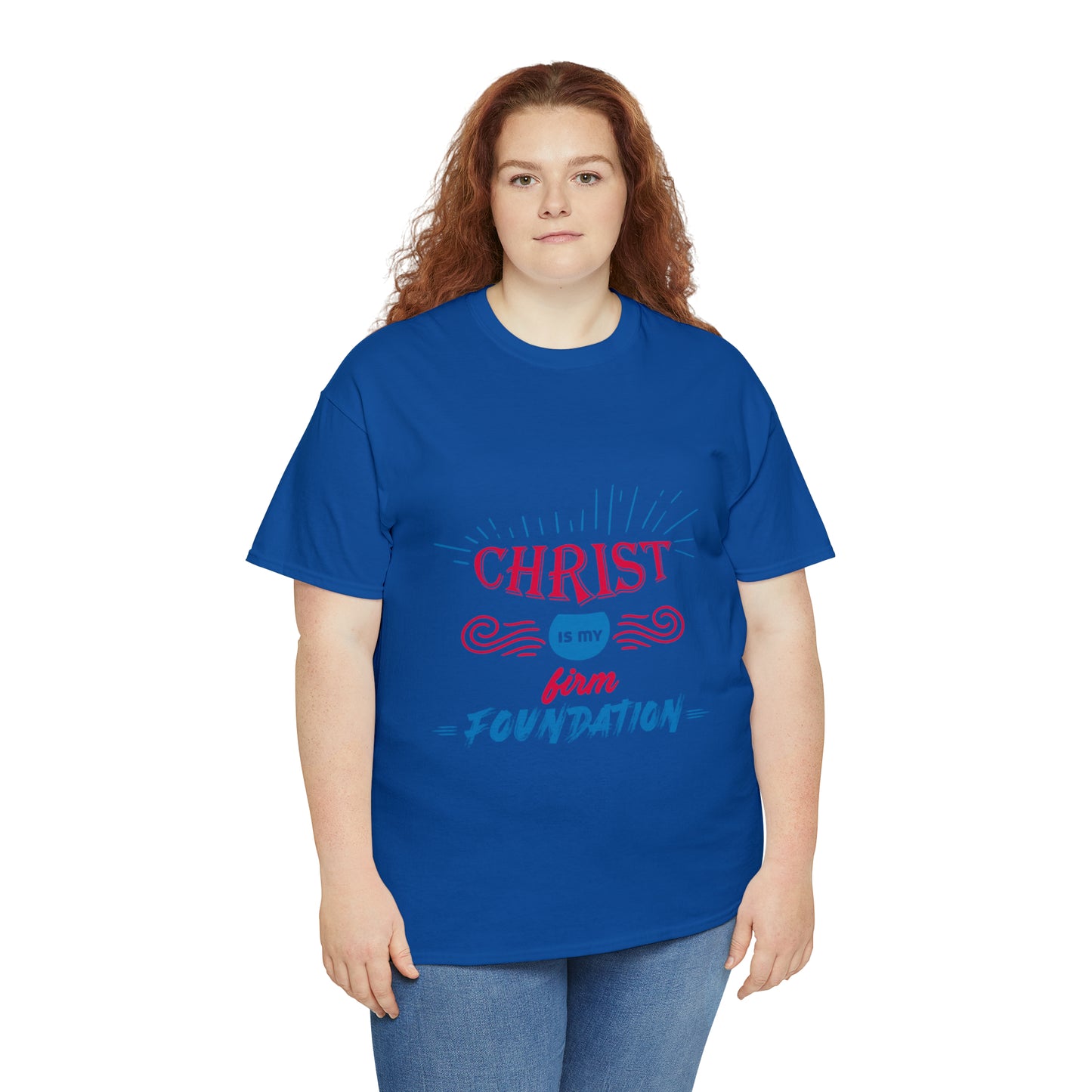 Christ Is My Firm Foundation Unisex Heavy Cotton Tee