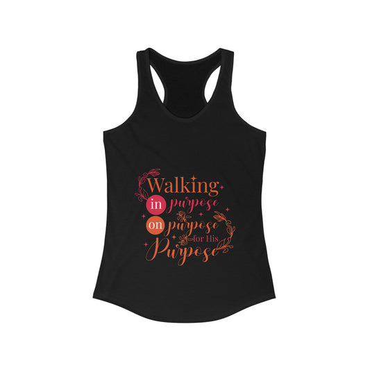 Walking In Purpose On Purpose For His Purpose slim fit tank-top