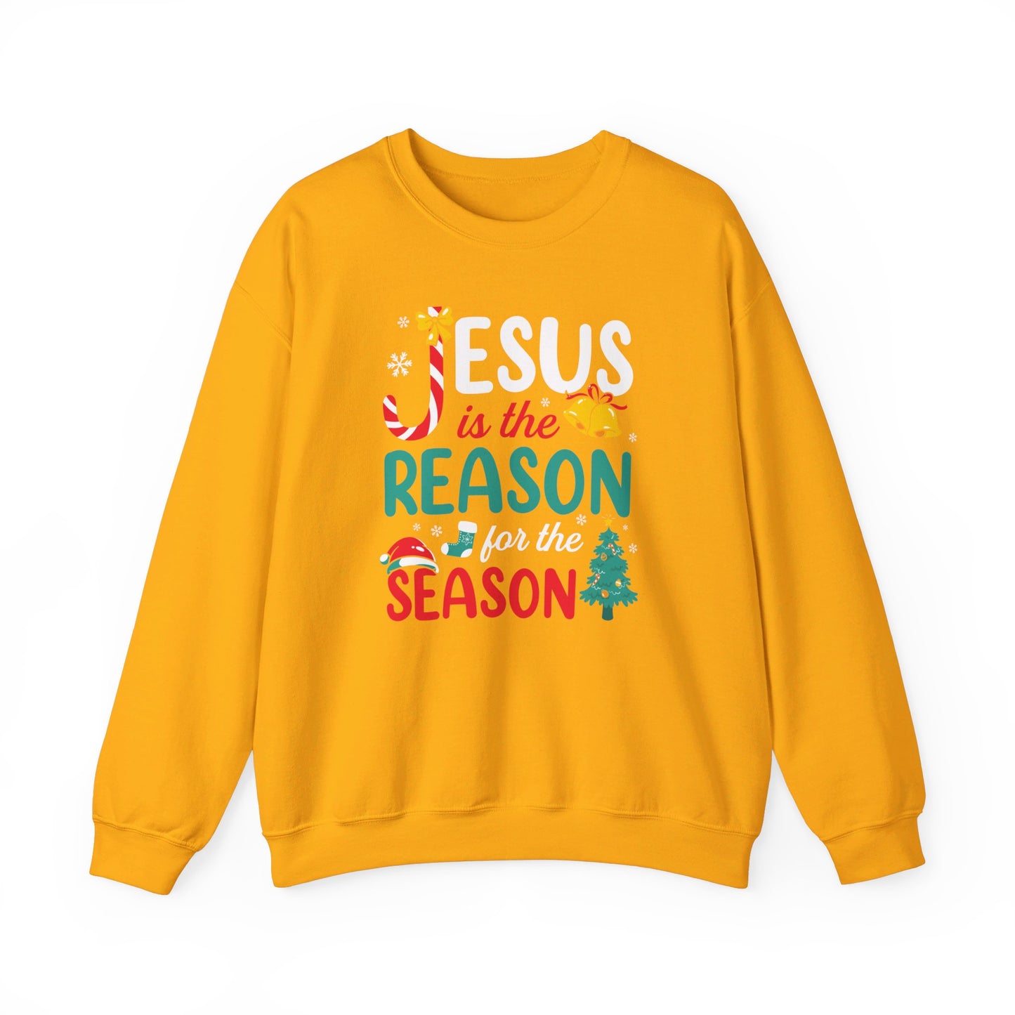 Jesus Is The Reason For The Season Christmas Unisex Heavy Blend™ Crewneck Christian Sweatshirt