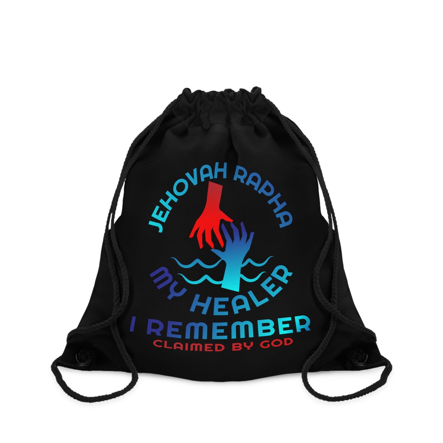 Jehovah Rapha My Healer I Remember Drawstring Bag