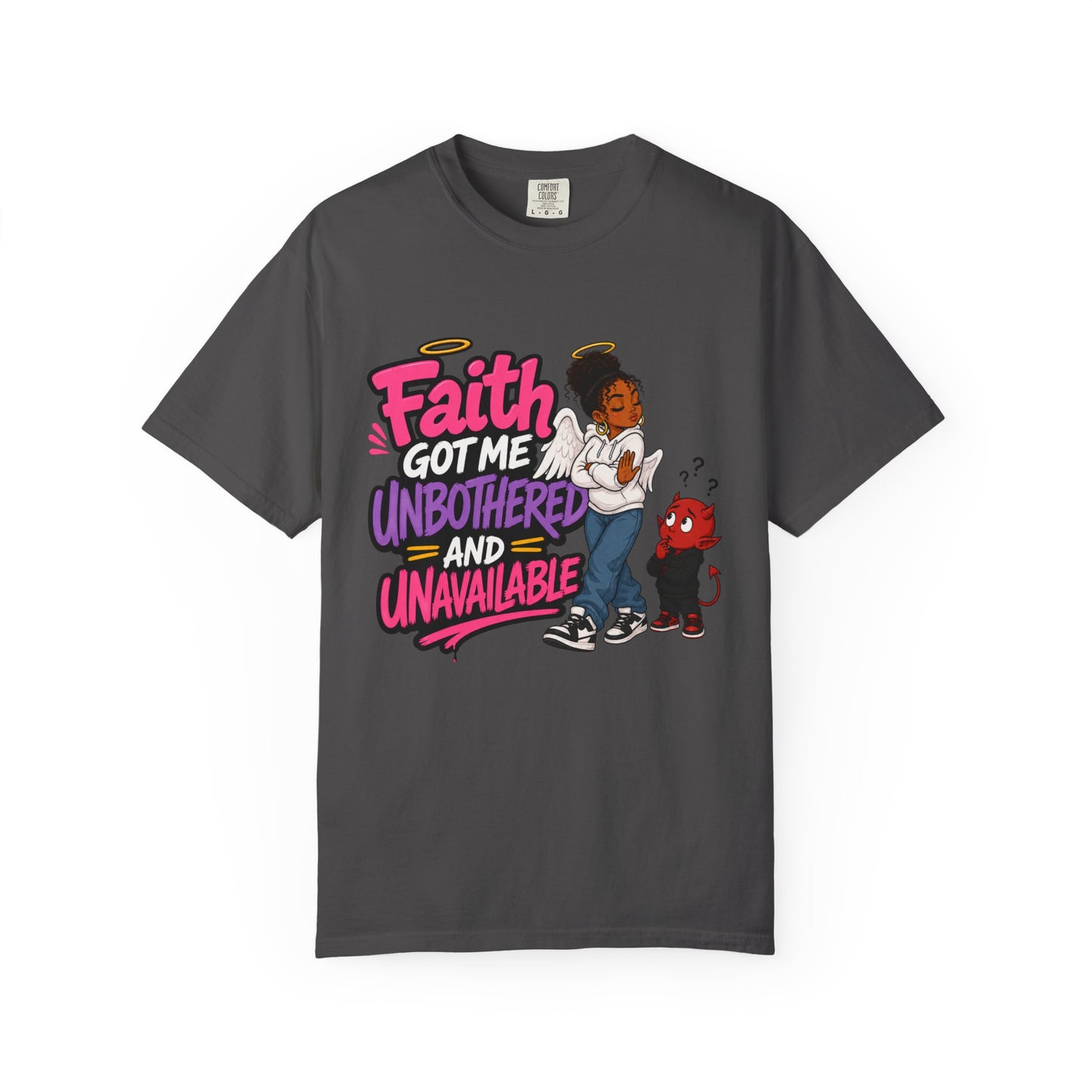 Faith Got Me Unbothered T-Shirt — Christian Inspirational Graphic Tee - ClaimedbyGodDesigns