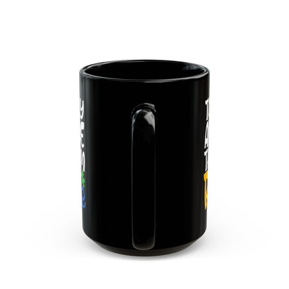 Rare Autism Awareness Black Mug - Fun Colorful Coffee Cup