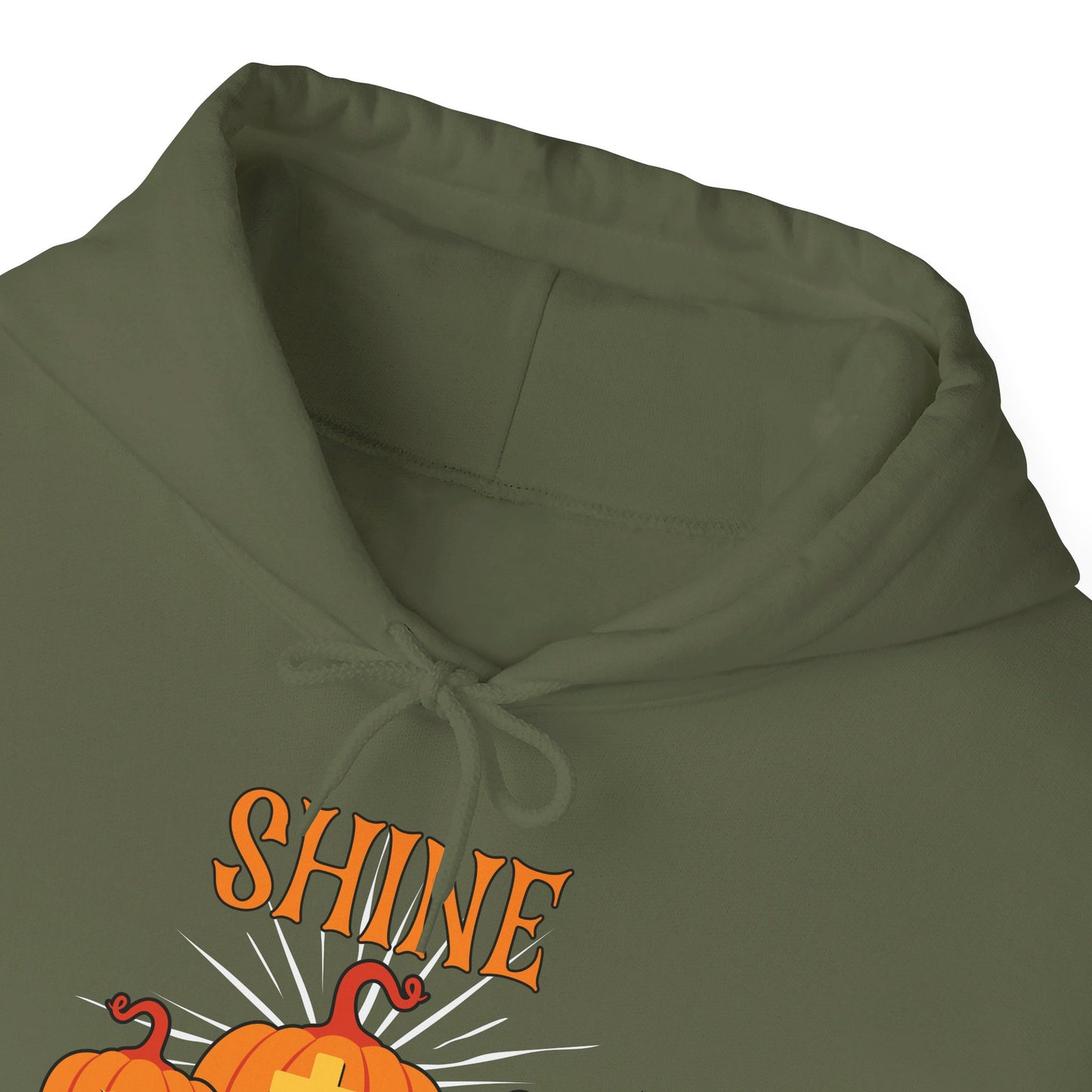 Shine With The Light Of Jesus Halloween Unisex Christian Pullover Hooded Sweatshirt