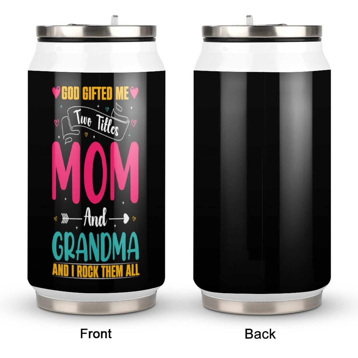 Stainless Steel Tumbler with Straw (All-Over Printing) SALE-Personal Design